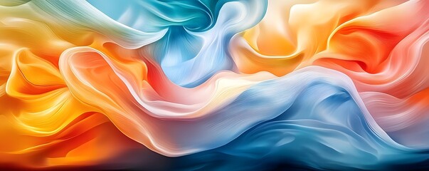 Obraz premium Abstract Colorful Swirls Background.