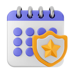 3d calendar icon