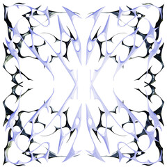 3d purple cybersigil frame