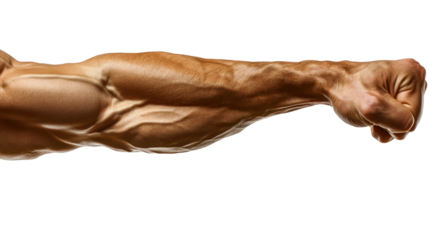 Muscular Arm Flexing Fist
