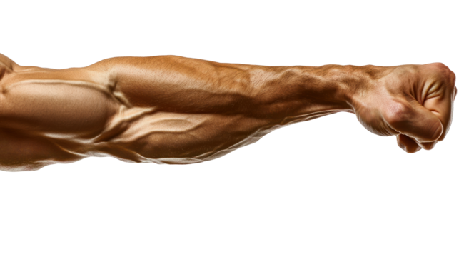 Muscular Arm Flexing Fist