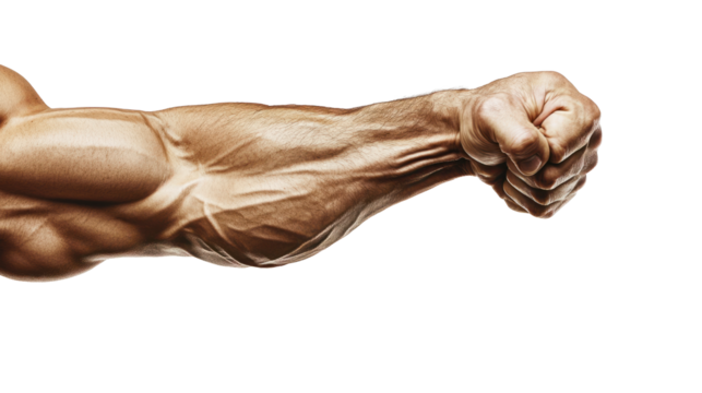 Muscular Arm Clenched Fist Transparent Background