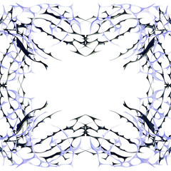 3d purple cybersigil frame