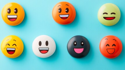 Obraz premium Happy Emojis.