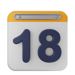 3d calendar icon