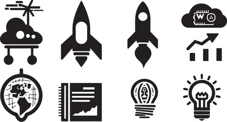 Fototapeta premium Logo startup technology