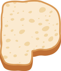 Bread Letter Alphabet Vector Element