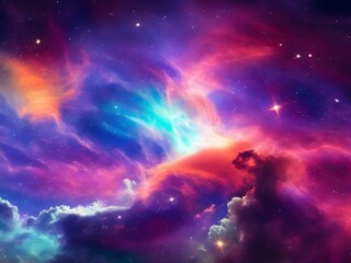 Fototapeta premium space nebula and galaxy