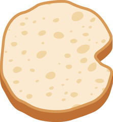 Bread Letter Alphabet Vector Element