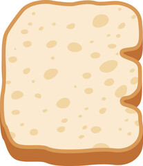 Bread Letter Alphabet Vector Element