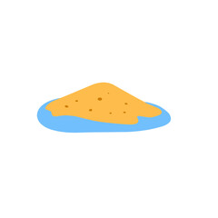 illustration of sand island