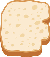 Bread Letter Alphabet Vector Element