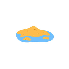 illustration of sand island