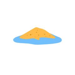 illustration of sand island
