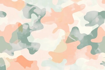 Obraz premium A soft, abstract camouflage pattern in pastel colors.