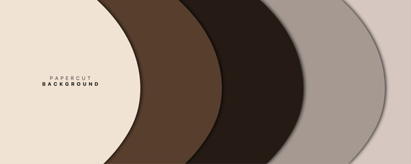 Papercut cream background. Suitable for graphic design materials.