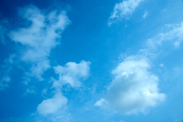 Summer blue sky cloud gradient light white background. Beauty clear cloudy in sunshine calm bright winter air bacground. Gloomy vivid cyan landscape in environment day horizon skyline view spring wind