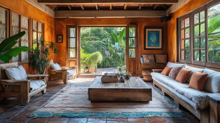 Tropical Living Room.