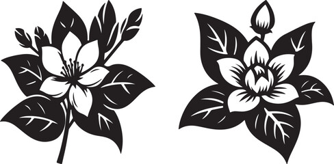 jasmine flower icon art 