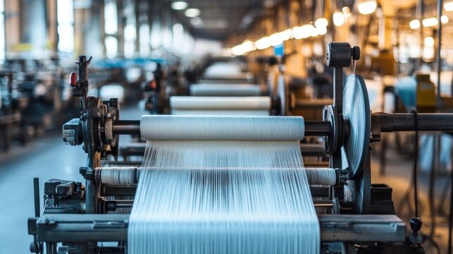 Industrial Weaving Machine - Closeup