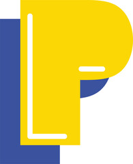 Pacman Letter Alphabet Vector Element