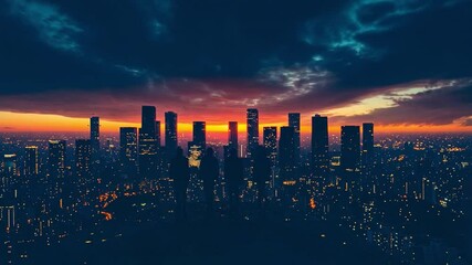 Imaginative city skyline with silhouettes of businesspeople against a soft background. Collaboration, collaboration, and the idea of success. picture with tones. twofold exposure - Powered by Adobe