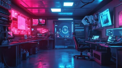 Cyberpunk Office.