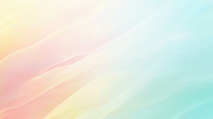 Obraz premium A soft, pastel gradient background with flowing waves, ideal for design or digital projects.