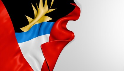 Anguilla flag background 3d image
