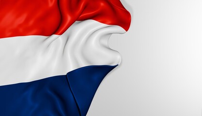 Netherlands flag background 3d image