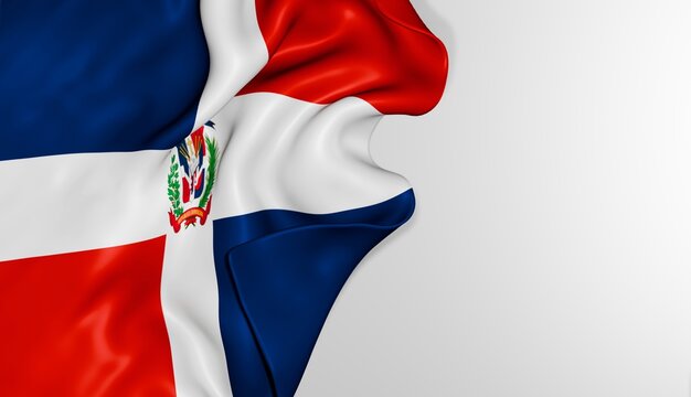 Dominican Republic flag background 3d image