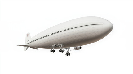 Obraz premium Massive Airship Soaring : Advanced Engineering and Aerodynamics in Zeppelin Flight