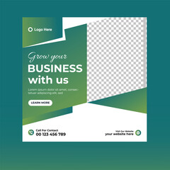 Digital marketing agency and corporate social media post template