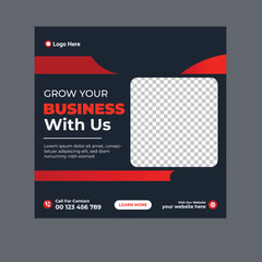 Corporate creative modern business and social media banner template