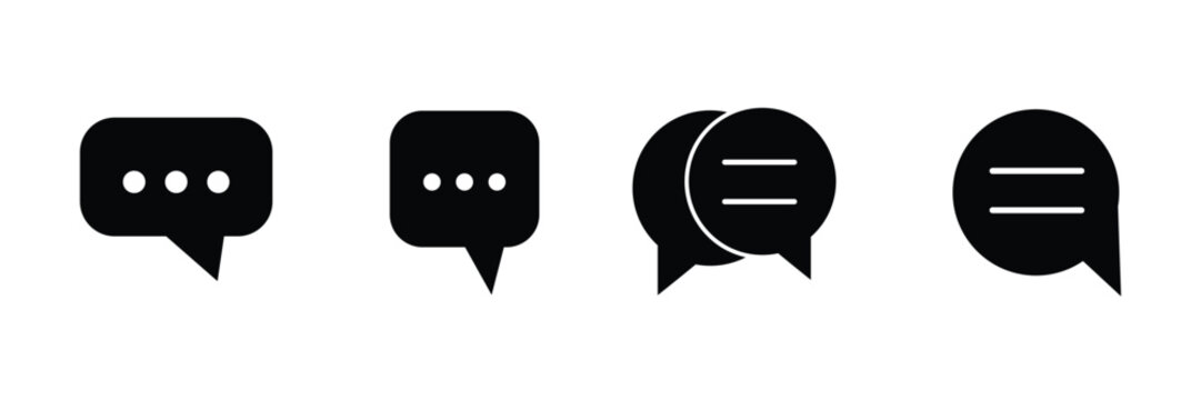 message bubble icon sign. Comment icon, speech bubble symbol. Chatting and talking bubble icon symbol, vector illustration eps 10.