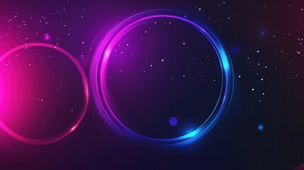 Obraz premium Modern abstract background with glowing circle lines and a geometric design