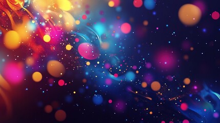 New Year background abstract with dynamic shapes and vibrant colors