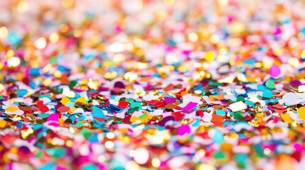 New Year background confetti with colorful confetti patterns and festive designs