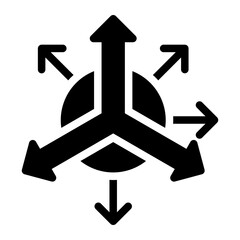 accelerometer sensor glyph icon