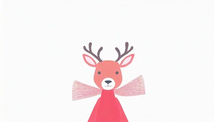 Fototapeta premium かわいいトナカイのイラスト