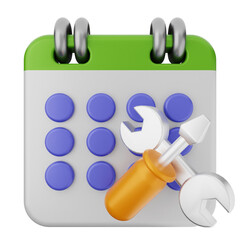 3d calendar icon