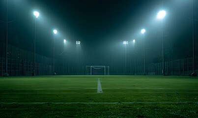 football-themed graphic and photo for advertising