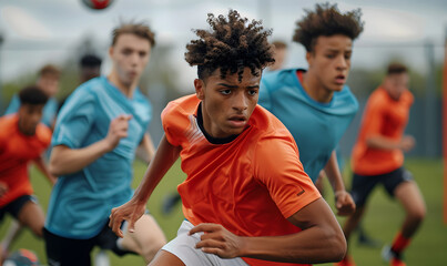 Obraz premium football-themed graphic and photo for advertising