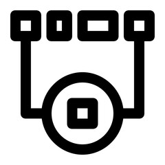 mode, most common, math, arithmetic, mathematics outline icon © OrviPixel