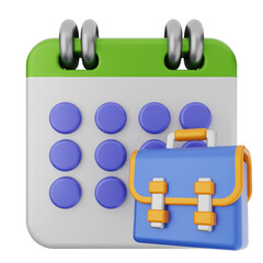 3d calendar icon