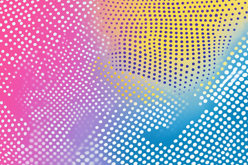 Fototapeta premium blank layout template with halftone dots, clouds beams and isolated dots pattern on red backdrop. Vector template for ad, covers,