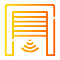 garage gradient icon