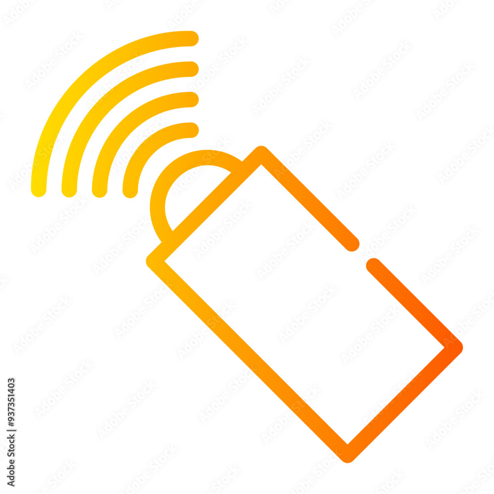 Sticker smart home gradient icon