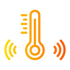 temperature control gradient icon