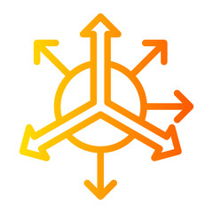 accelerometer sensor gradient icon